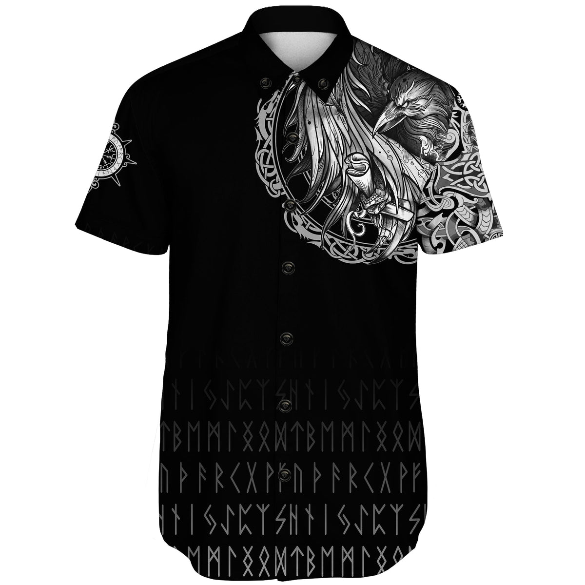 viking-shorts-sleeve-shirt-norse-raven-tattoo