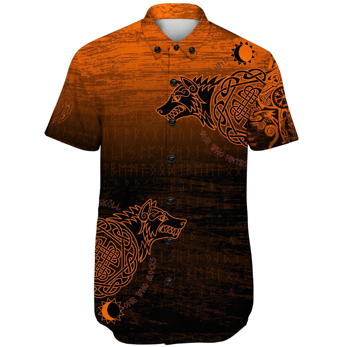 viking-shorts-sleeve-shirt-skoll-and-hati-orange