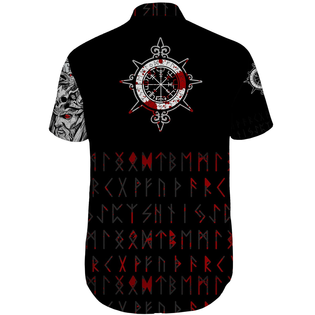 viking-shorts-sleeve-shirt-double-dragon-tattoo-and-vegvisir-blood