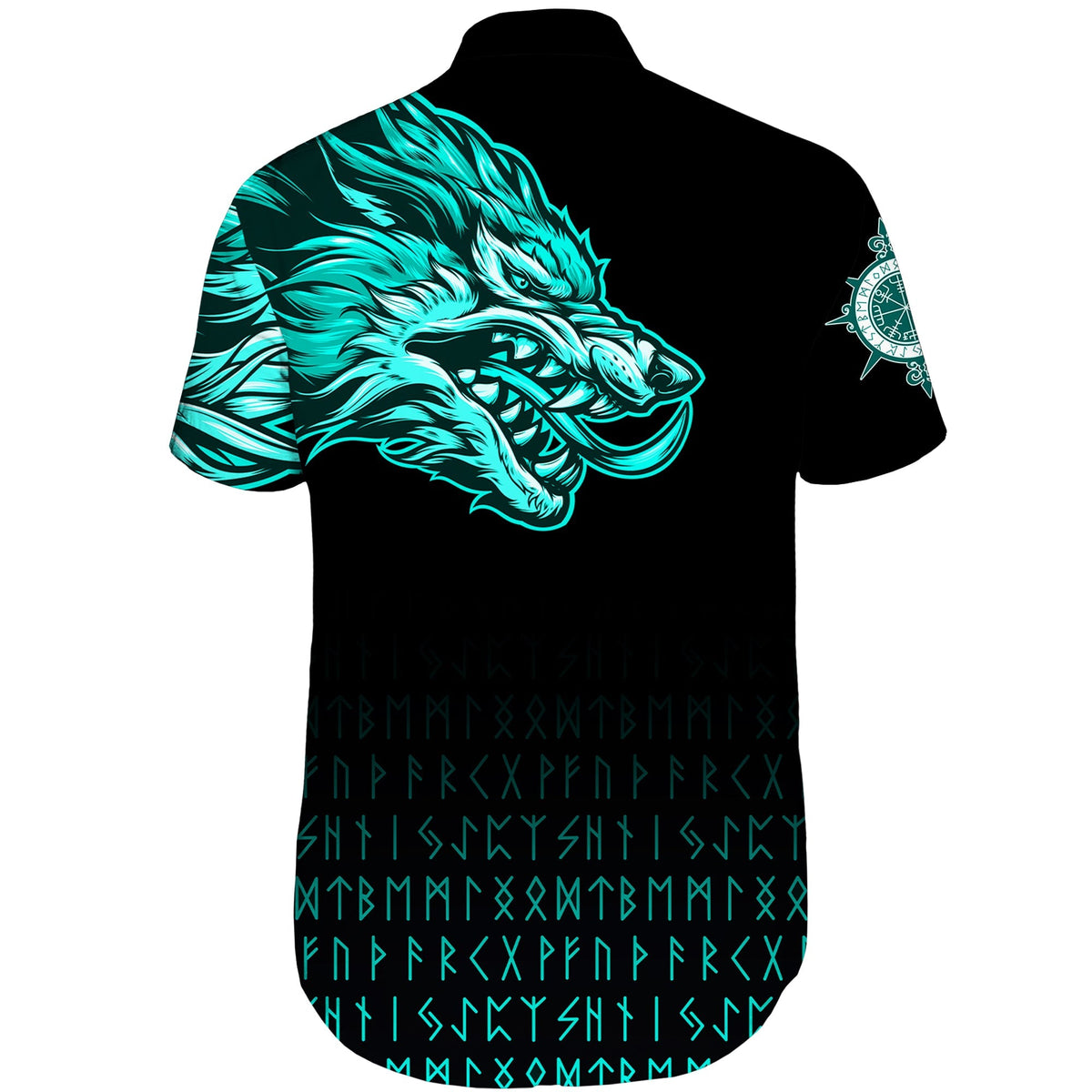 custom-viking-short-sleeve-shirts-fenrir-wolf-cyan-near-shoulder