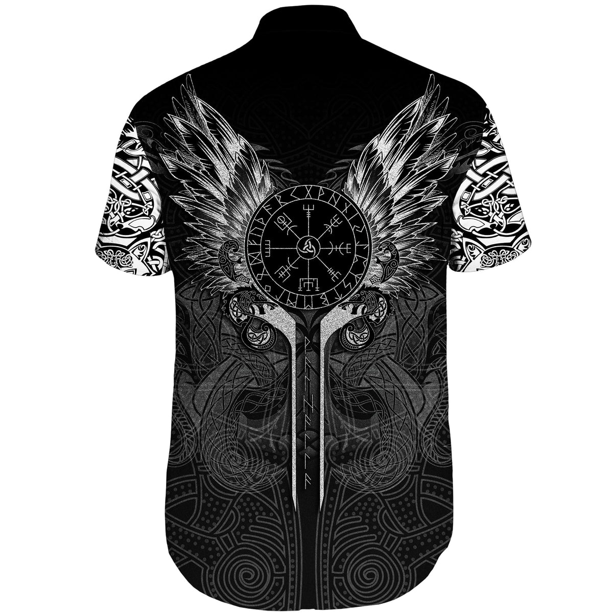 viking-shorts-sleeve-shirt-dragon-tattoo