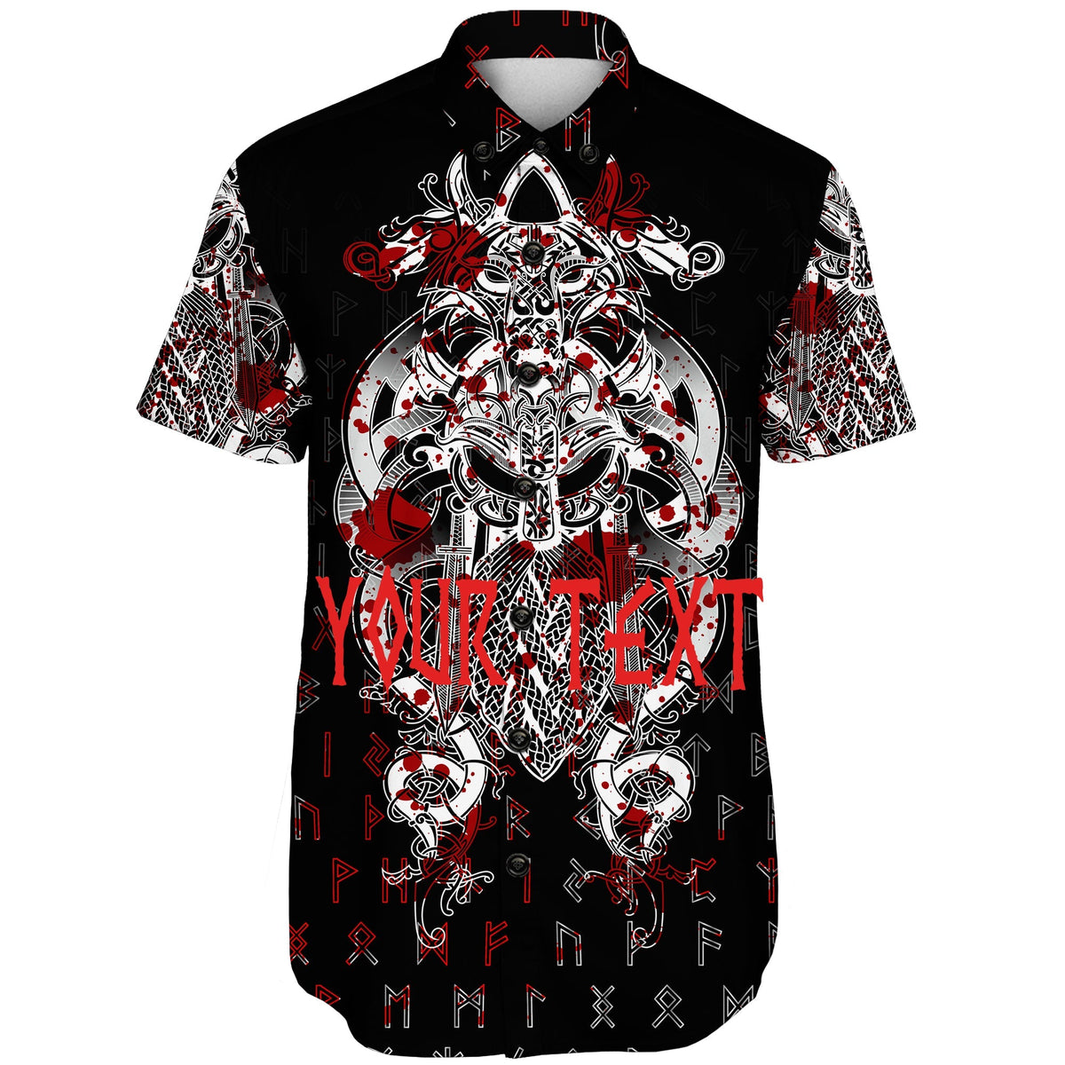 custom-viking-tyr-tattoo-blood-short-sleeve-shirts