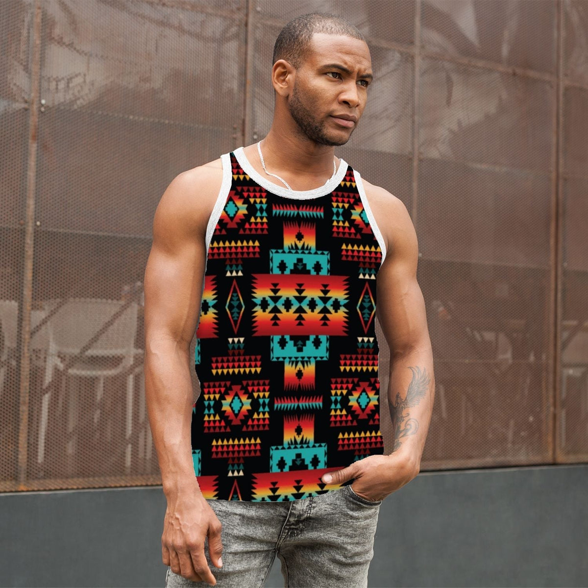black-native-american-tribes-pattern-mens-all-over-print-tank