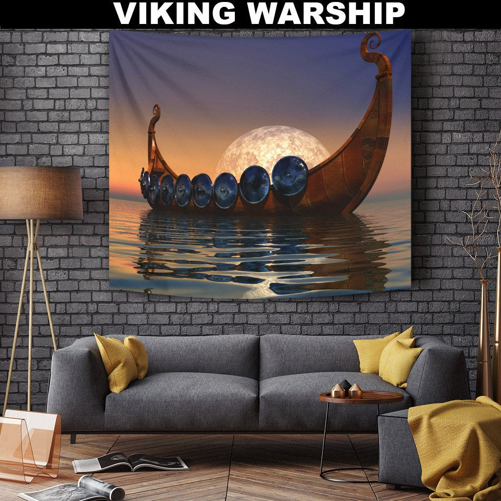 Viking Tapestry - Viking Warship RLT12 - Wonder Print Shop