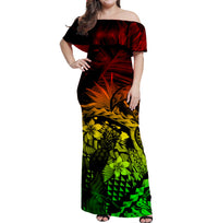 Polynesian Hawaiian With Turrtle Matching Hawaiian Shirt And Dress No.4 LT6 - Wonder Print Shop