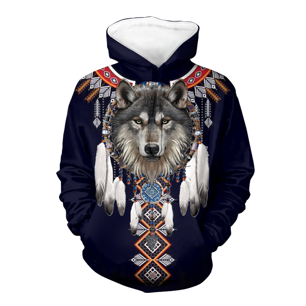 Geometric Native American 3D Hoodie LT10 - Wonder Print Shop