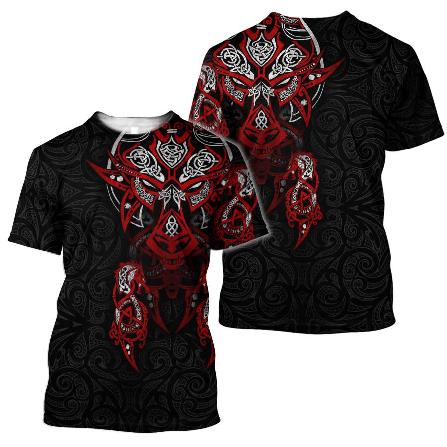 Viking Clothing Viking Tattoo Dragon T Shirt RLT12 - Wonder Print Shop