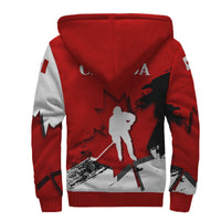 Canada Sherpa Hoodie - Maple Leaf Hockey - Wonder Print Shop