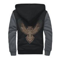 Owl Native American AOP Sherpa Hoodie LT10 - Wonder Print Shop