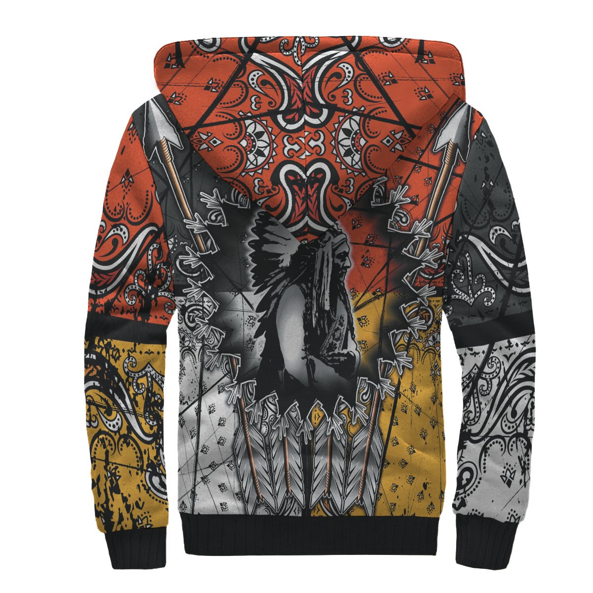 Native American Chief 3D Sherpa Hoodie LT10 - Wonder Print Shop