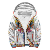Phoenix Rising Native American Symbol Sherpa Hoodie LT10 - Wonder Print Shop