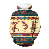 Kokopelli Native American 3D Hoodie LT10 - Wonder Print Shop