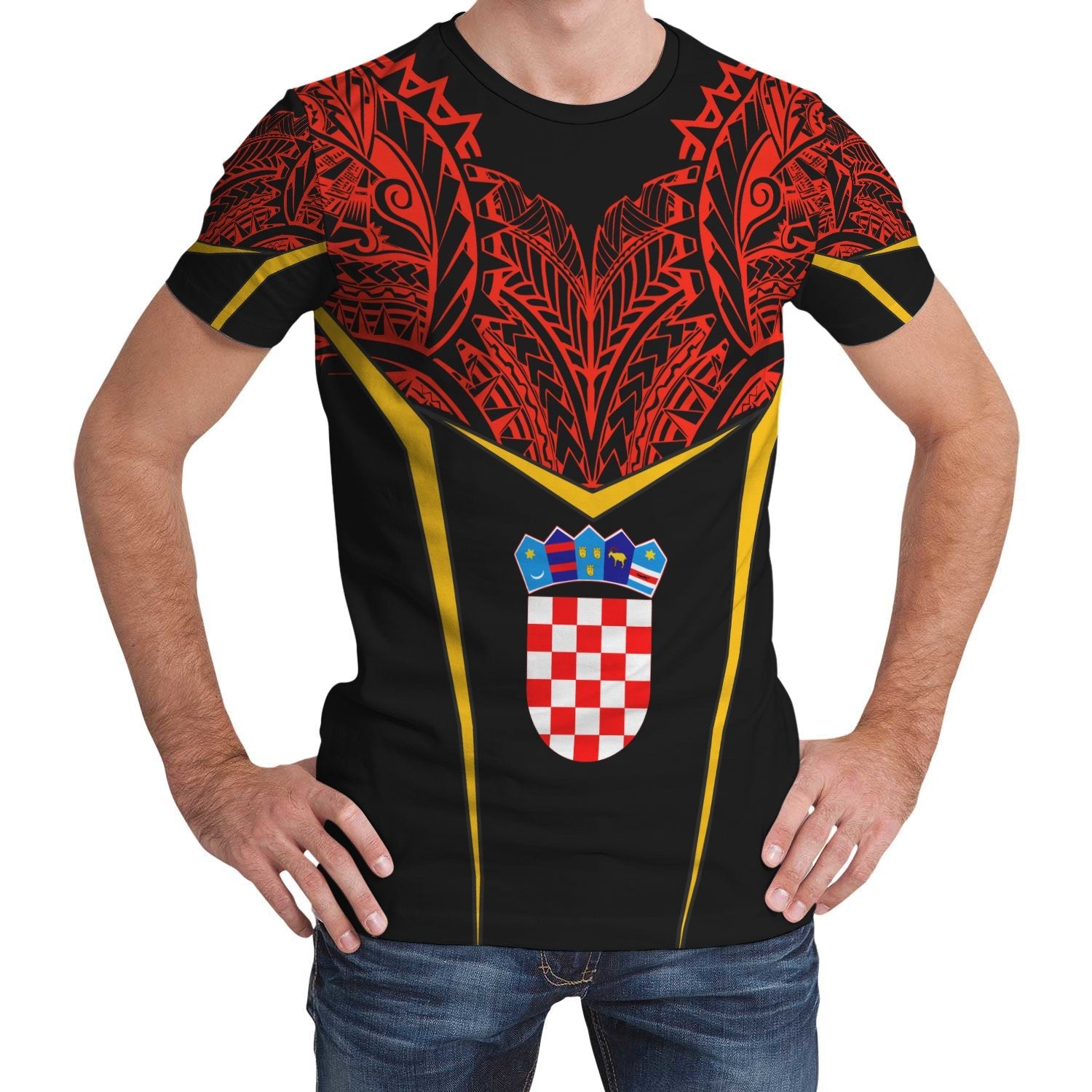 croatia-unisex-t-shirt-tribal-style