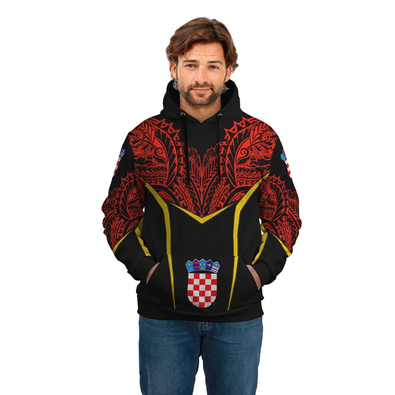 croatia-unisex-hoodie-tribal-style