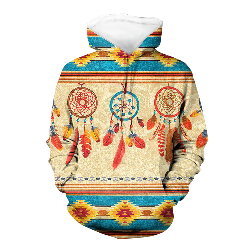 Native American Feather Dream Catchers 3D Hoodie LT10 - Wonder Print Shop