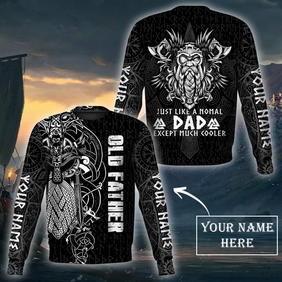 (Custom) Viking Clothing - 3D Viking Wolf Warrior Custom Sweatshirt RLT12 - Wonder Print Shop