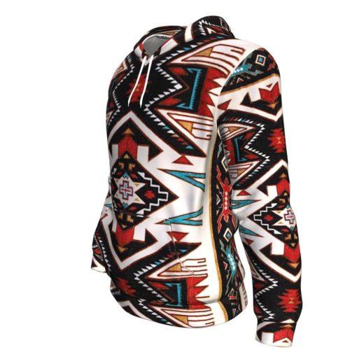 Tribal Pattern Colorful Native American Design 3D Pullover Hoodies LT10 - Wonder Print Shop