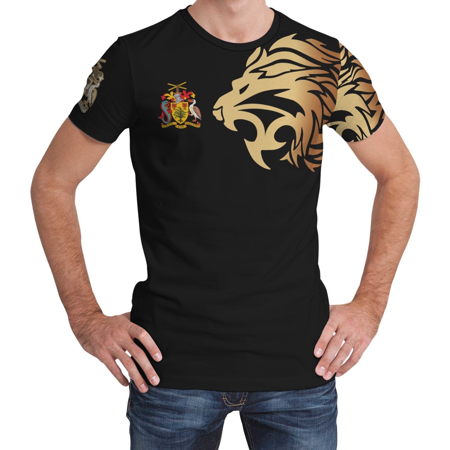 Barbados T Shirts Lion Style - Wonder Print Shop