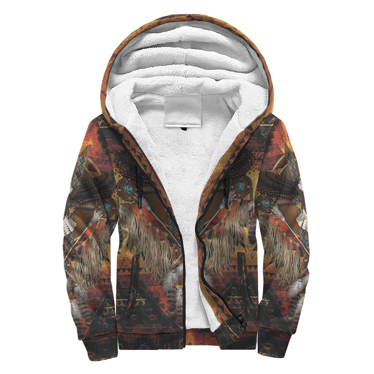 Owl Dreamcatcher Native American Sherpa Hoodie LT10 - Wonder Print Shop