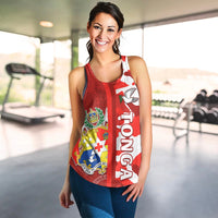 Tonga Unique Women Racerback Tank Camouflage with Tongan Pattern LT13 - Wonder Print Shop