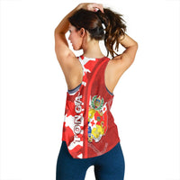 Tonga Unique Women Racerback Tank Camouflage with Tongan Pattern LT13 - Wonder Print Shop