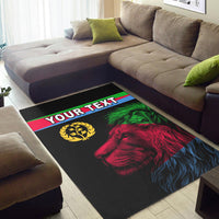 (Custom Personalised) Asmara Eritrean Area Rug Eritrea Lion Proud Olive Symbol LT13 - Wonder Print Shop
