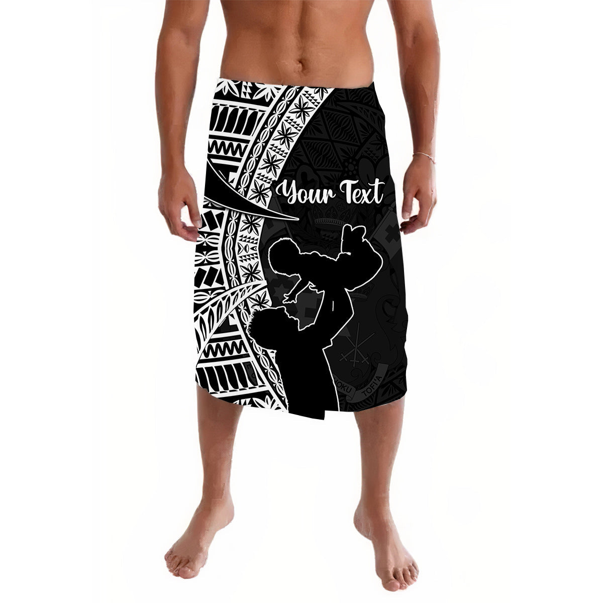 Custom Personalised Tonga Lavalava Happy Tongan Fathers Day LT13 - Wonder Print Shop