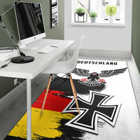 Germany Area Rug Grunge Deutschland Flag and Eagle LT13 - Wonder Print Shop
