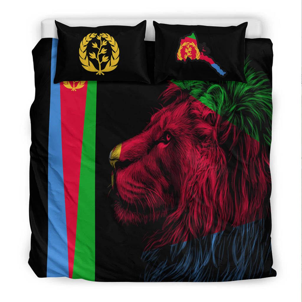 Asmara Eritrean Bedding Set Eritrea Lion Proud Olive Symbol LT13 - Wonder Print Shop