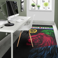 (Custom Personalised) Asmara Eritrean Area Rug Eritrea Lion Proud Olive Symbol LT13 - Wonder Print Shop