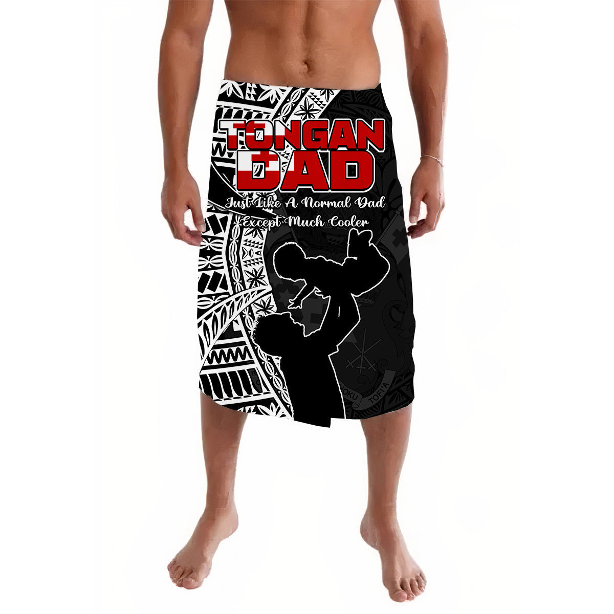 Tonga Lavalava Happy Tongan Fathers Day Ver.02 LT13 - Wonder Print Shop