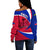 Haiti Off Shoulder Sweater Style Color Flag LT13 - Wonder Print Shop