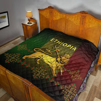 Ethiopia Premium Quilt Cross Lion and Flag LT13 - Wonder Print Shop