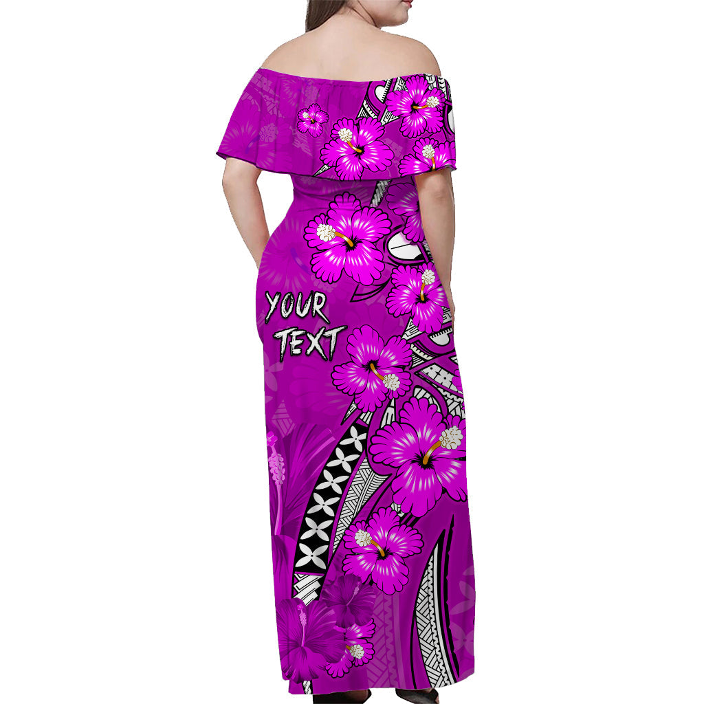 custom-personalised-hawaii-off-shoulder-long-dress-polynesia-pink-hibiscus-and-map-mystical