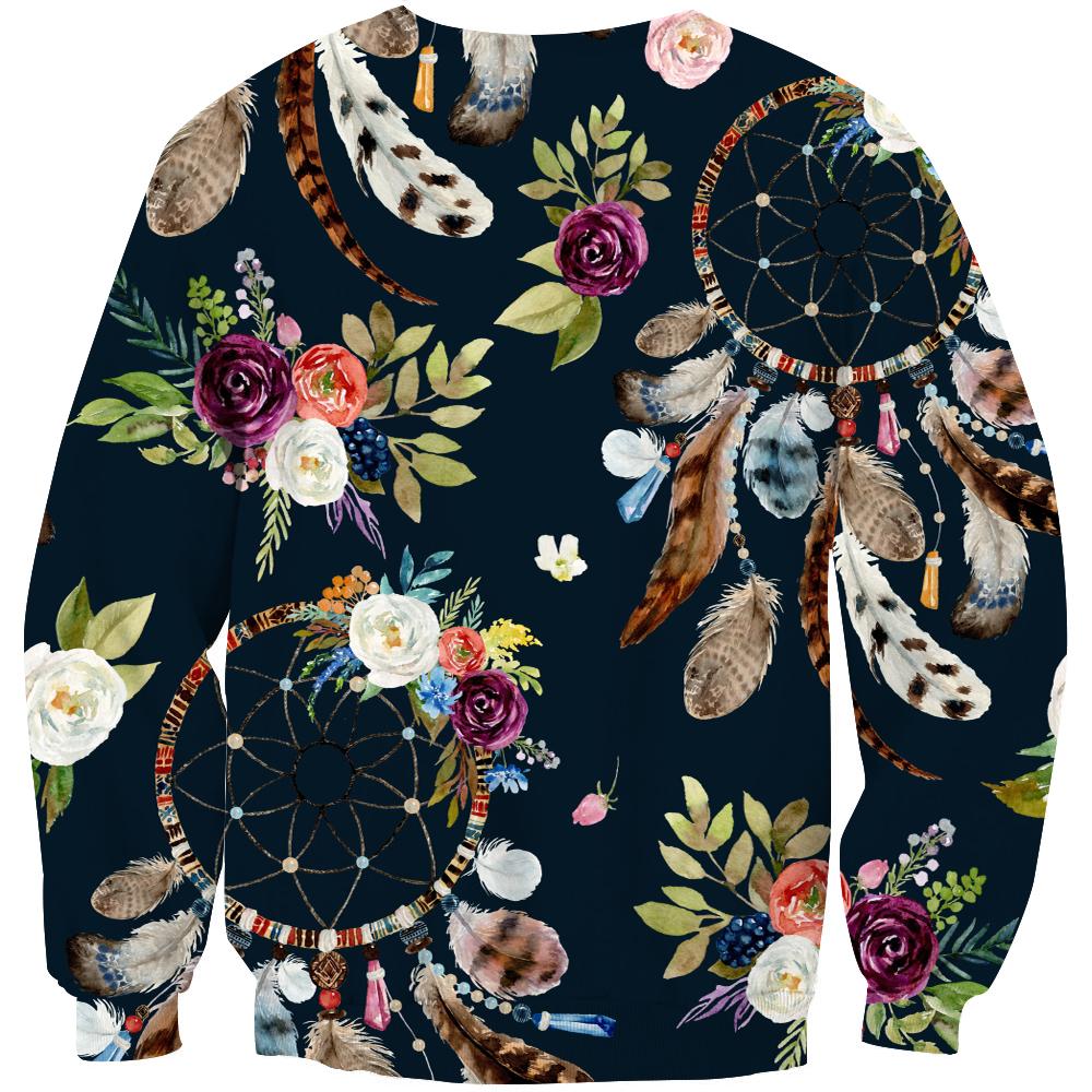 Dreamcatchers And Flowers Native American 3D Sweatshirt LT10 - Wonder Print Shop