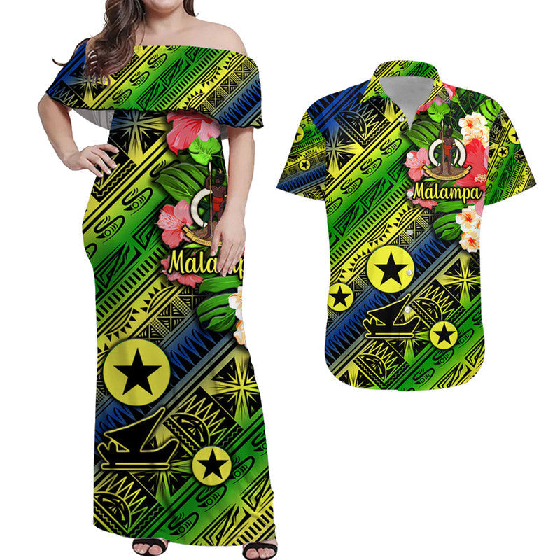 Vanuatu Malampa Matching Hawaiian Outfits For Couples Independence Be Proud LT8 - Wonder Print Shop
