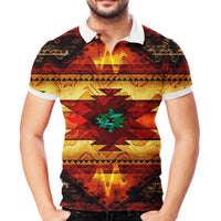 United Tribes Brown Design Native American Polo T Shirt 3D LT10 - Wonder Print Shop