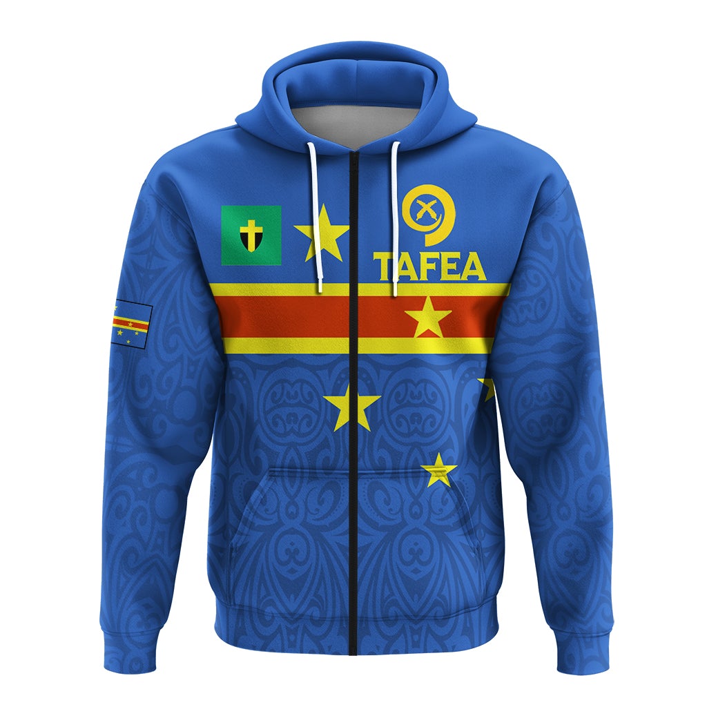 Vanuatu Tafea Province Zip Up Hoodie Flag Style LT12 - Wonder Print Shop