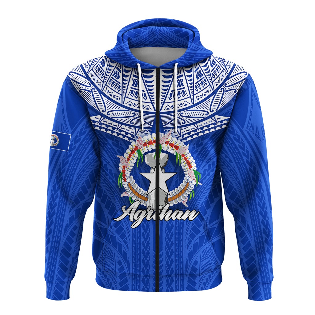Custom Northern Mariana Islands Agrihan Zip Hoodie LT12 - Wonder Print Shop