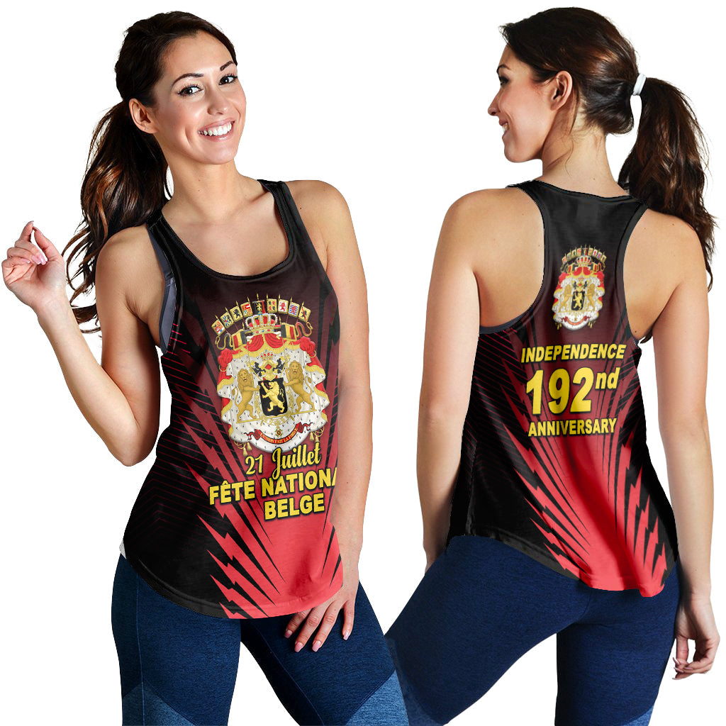 Belgium Independence Day Coat Of Arms Women Tank Top LT12 - Wonder Print Shop