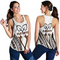 Fiji Bati Tapa Pattern Women Tank Top LT12 - Wonder Print Shop