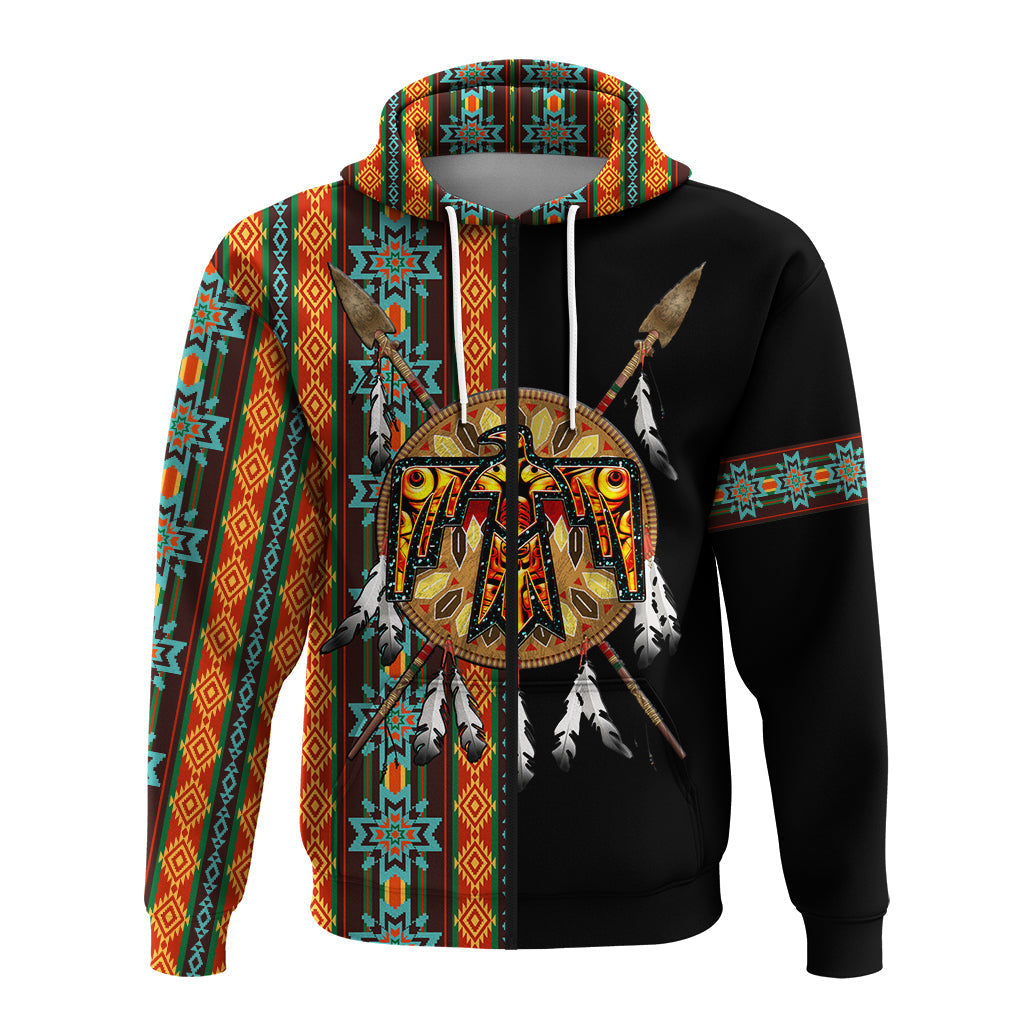 Native American Cherokee Thunderbird Heritage Hoodie LT12 - Wonder Print Shop