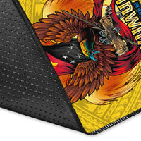Custom Personalised Papua New Guinea Rugby Kumul Pride Area Rug LT2 - Wonder Print Shop