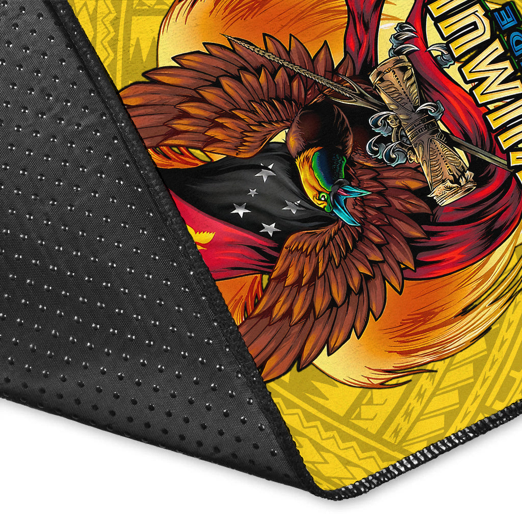 Papua New Guinea Rugby Kumul Pride Area Rug LT2 - Wonder Print Shop