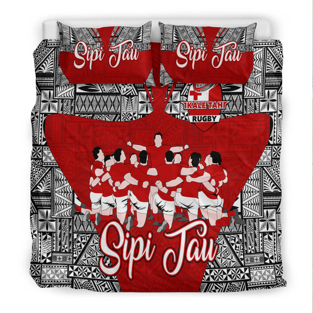 Tonga Rugby Ikale Tahi Sipi Tau Bedding Set - LT2 - Wonder Print Shop