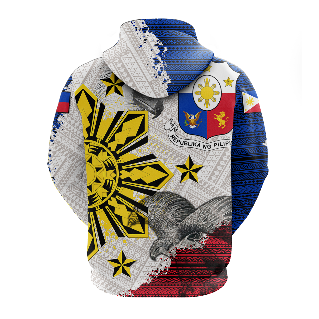 Philippines Filipino Tribal Eagle Hoodie LT2 - Wonder Print Shop