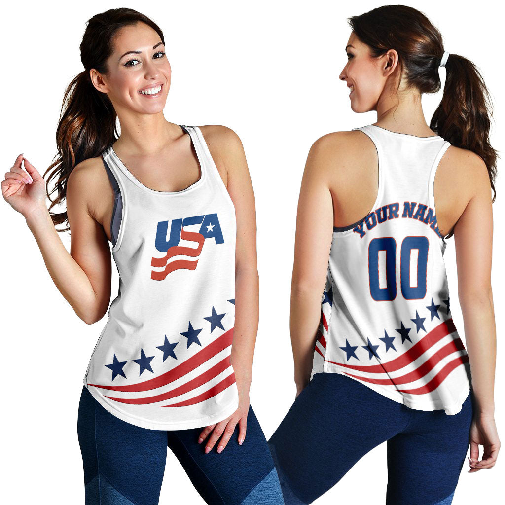 (Custom Personalised) USA Hockey Pride Women Tank Top LT12 - Wonder Print Shop