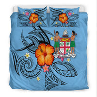 Fiji Bedding Set - Hibiscus With Tribal LT12 - Wonder Print Shop