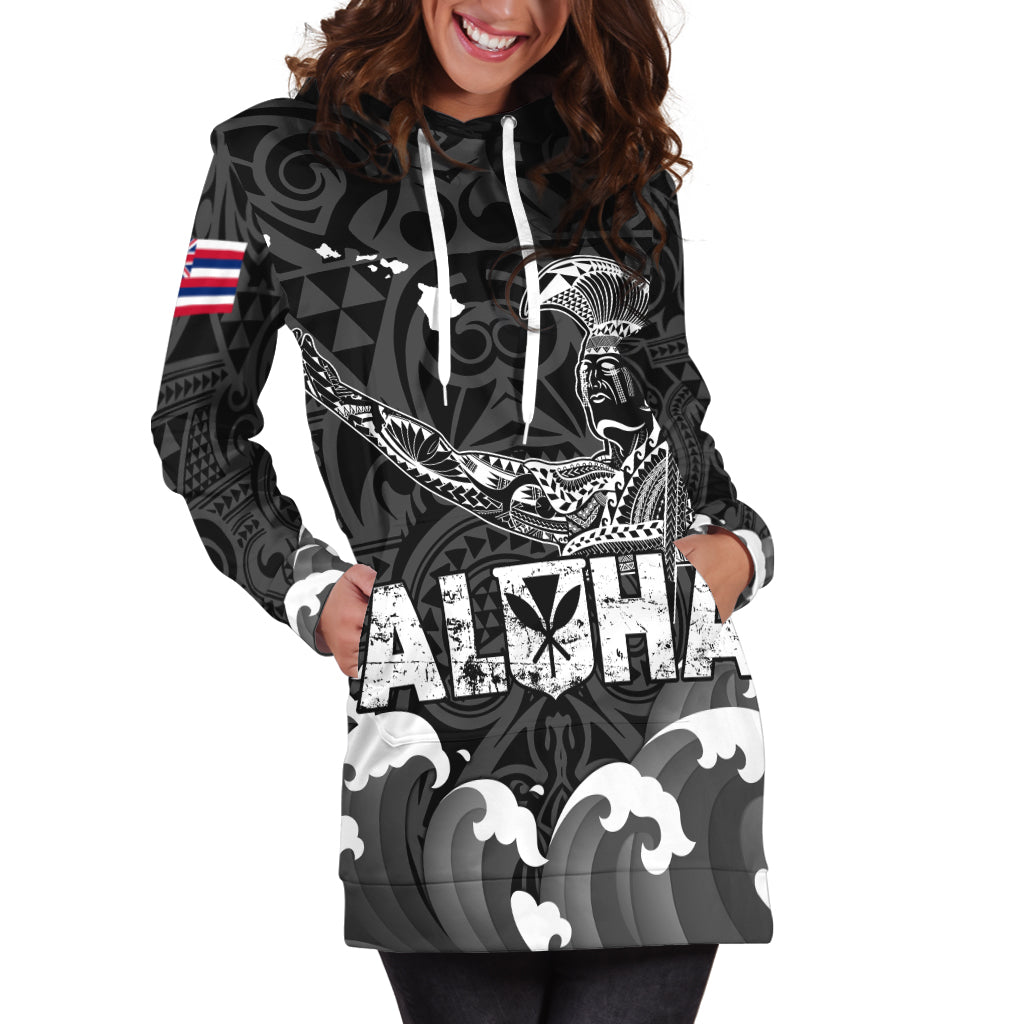 Custom Personalised Hawaii King Kamehameha Aloha Hawai'i Nei Hoodie Dress LT2 - Wonder Print Shop
