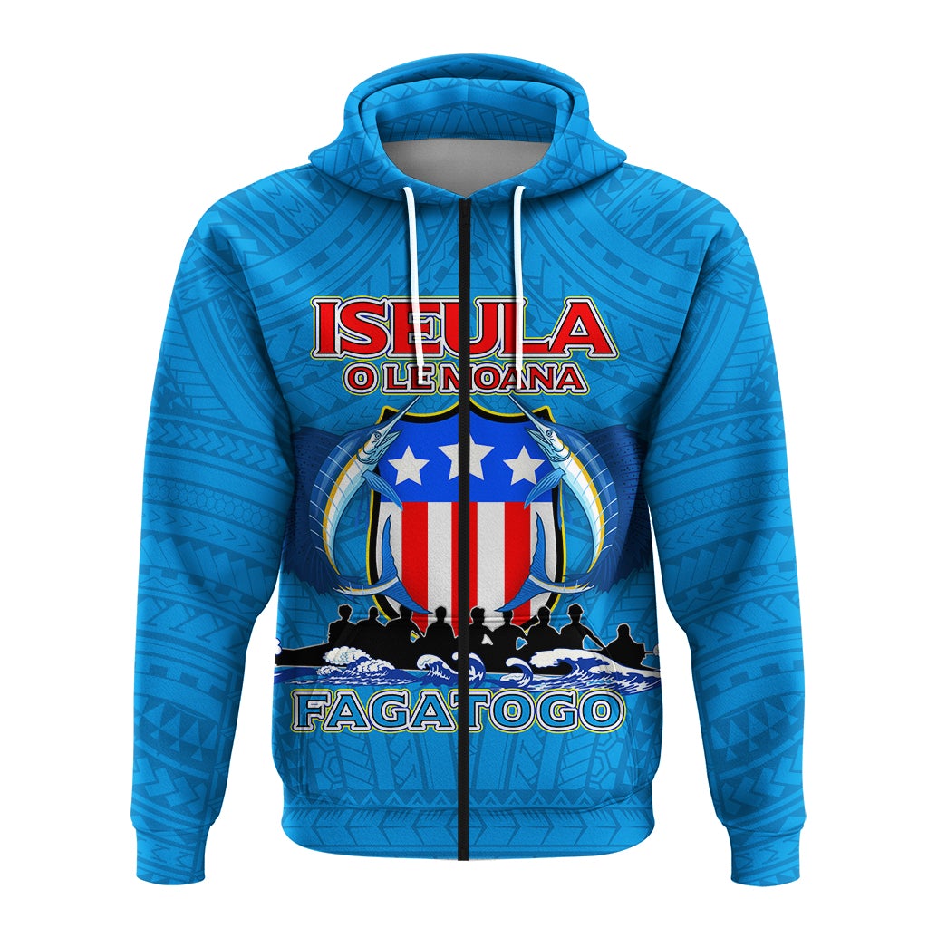 American Samoa Zip Up Hoodie Iseula o le Moana of Fagatogo Pride LT12 - Wonder Print Shop